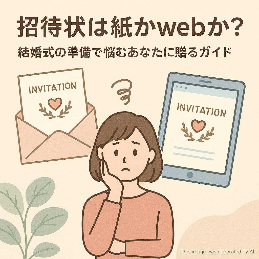 招待状は紙かwebか？結婚式の準備で悩むあなたに贈るガイド