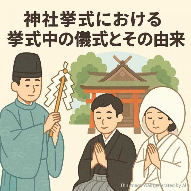 神社挙式における挙式中の儀式とその由来