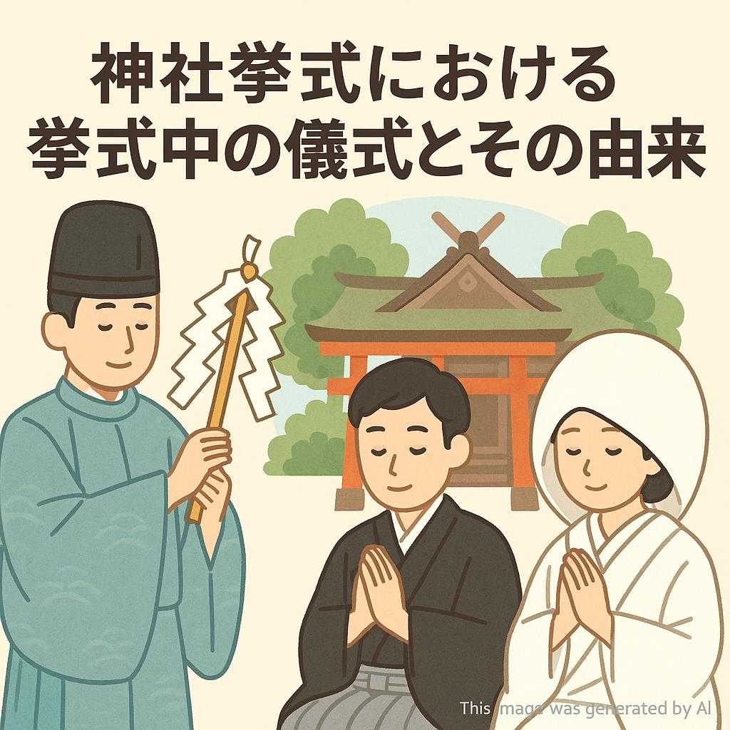 神社挙式における挙式中の儀式とその由来
