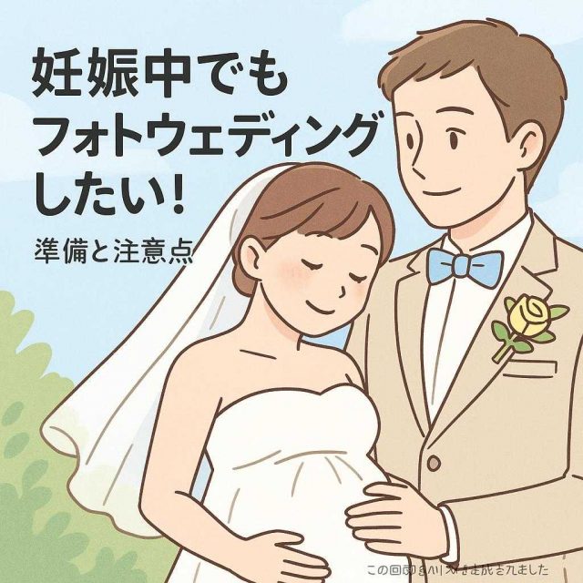 妊娠中でもフォトウェディングしたい！準備と注意点