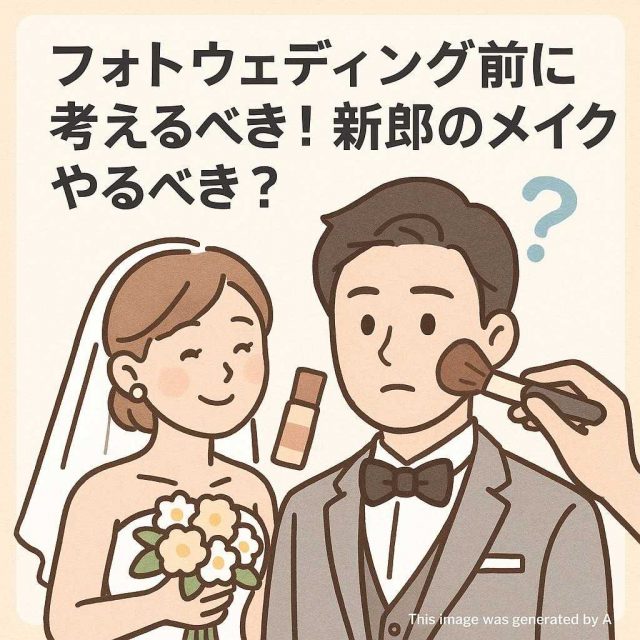 フォトウェディング前に考えるべき！新郎のメイクやるべき？