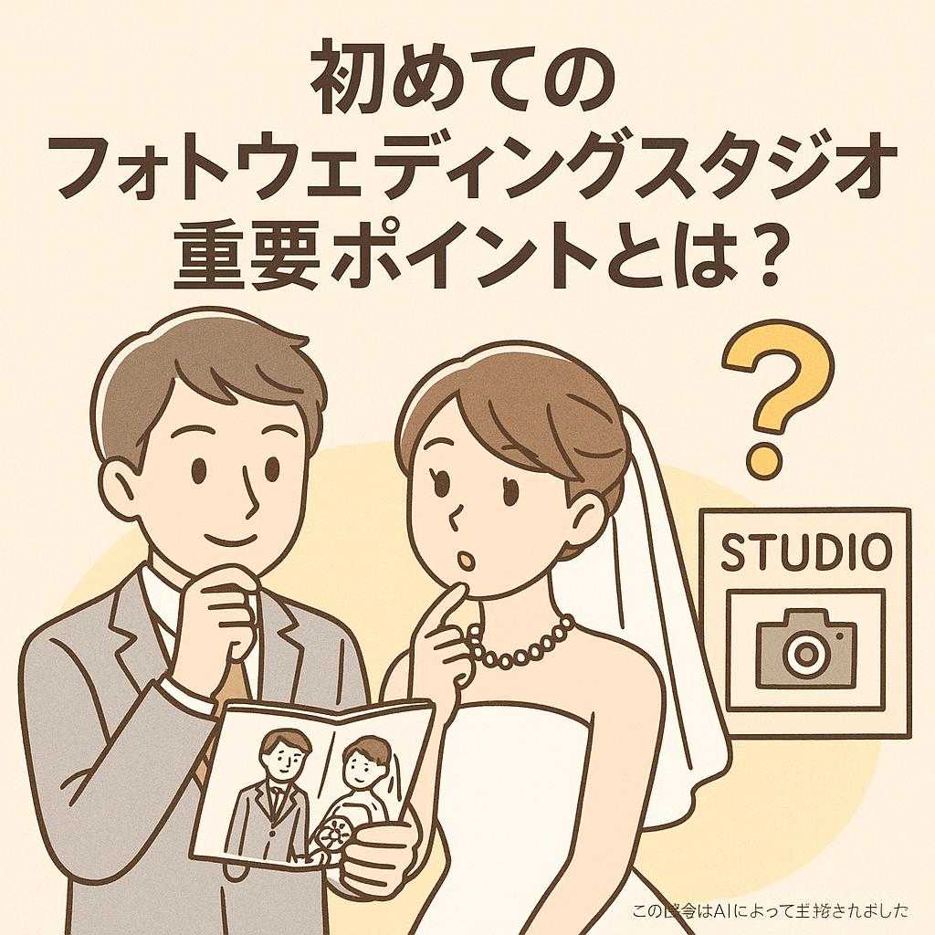 初めてのフォトウェディングスタジオ選び 重要ポイントとは？