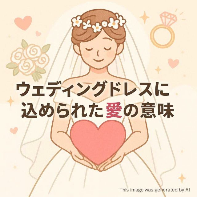 ウェディングドレスに込められた愛の意味