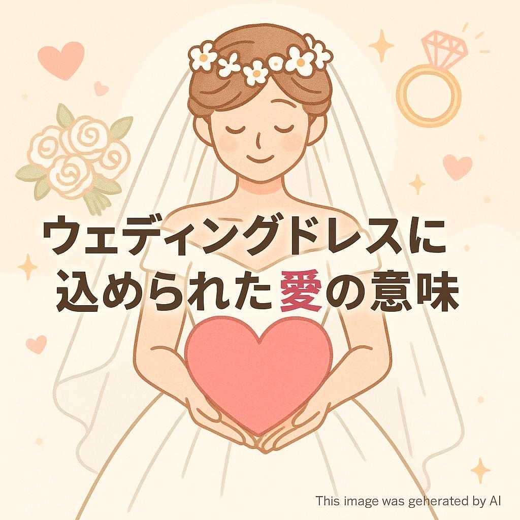 ウェディングドレスに込められた愛の意味