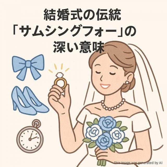結婚式の伝統「サムシングフォー」の深い意味