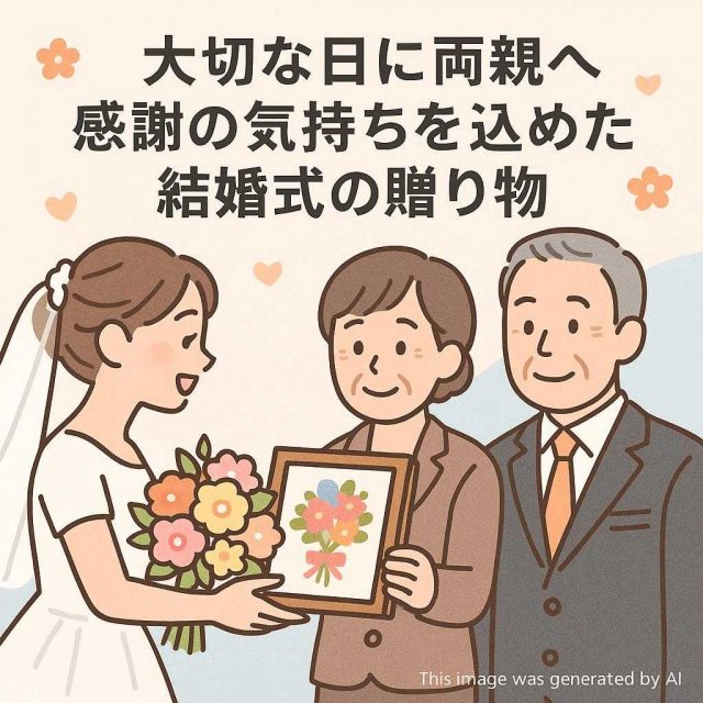 大切な日に両親へ感謝の気持ちを込めた結婚式の贈り物