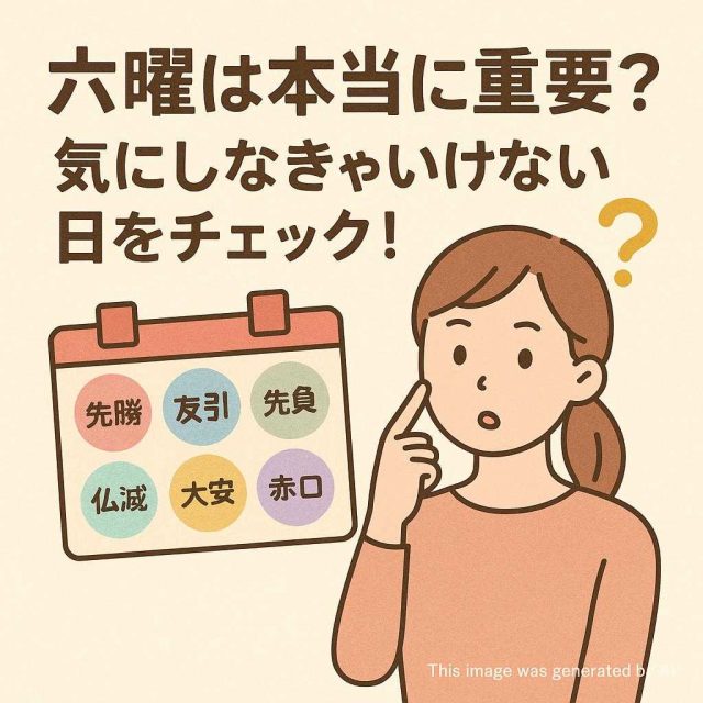 六耀は本当に重要？ 気にしなきゃいけない日をチェック！