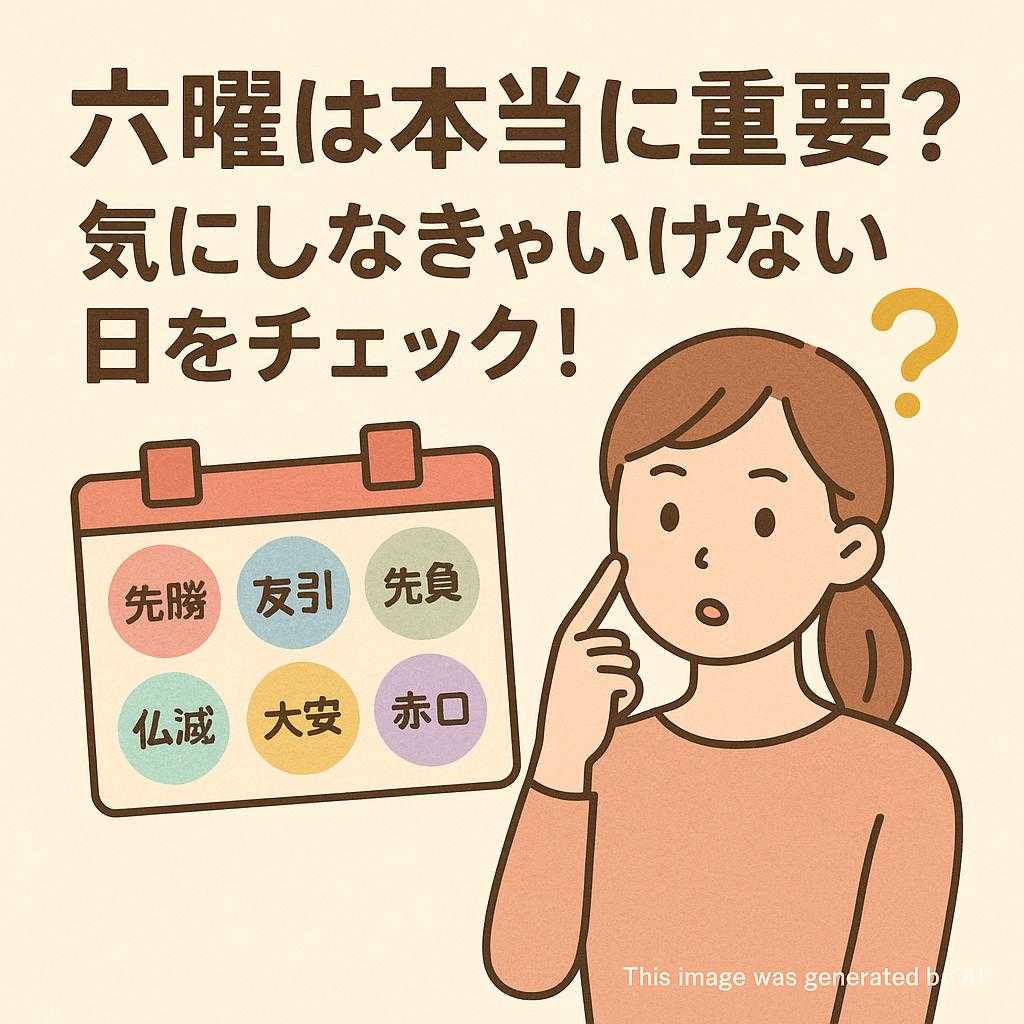 六耀は本当に重要? 気にしなきゃいけない日をチェック!