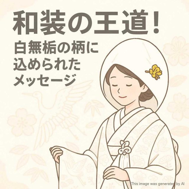 和装の王道！白無垢の柄に込められたメッセージ