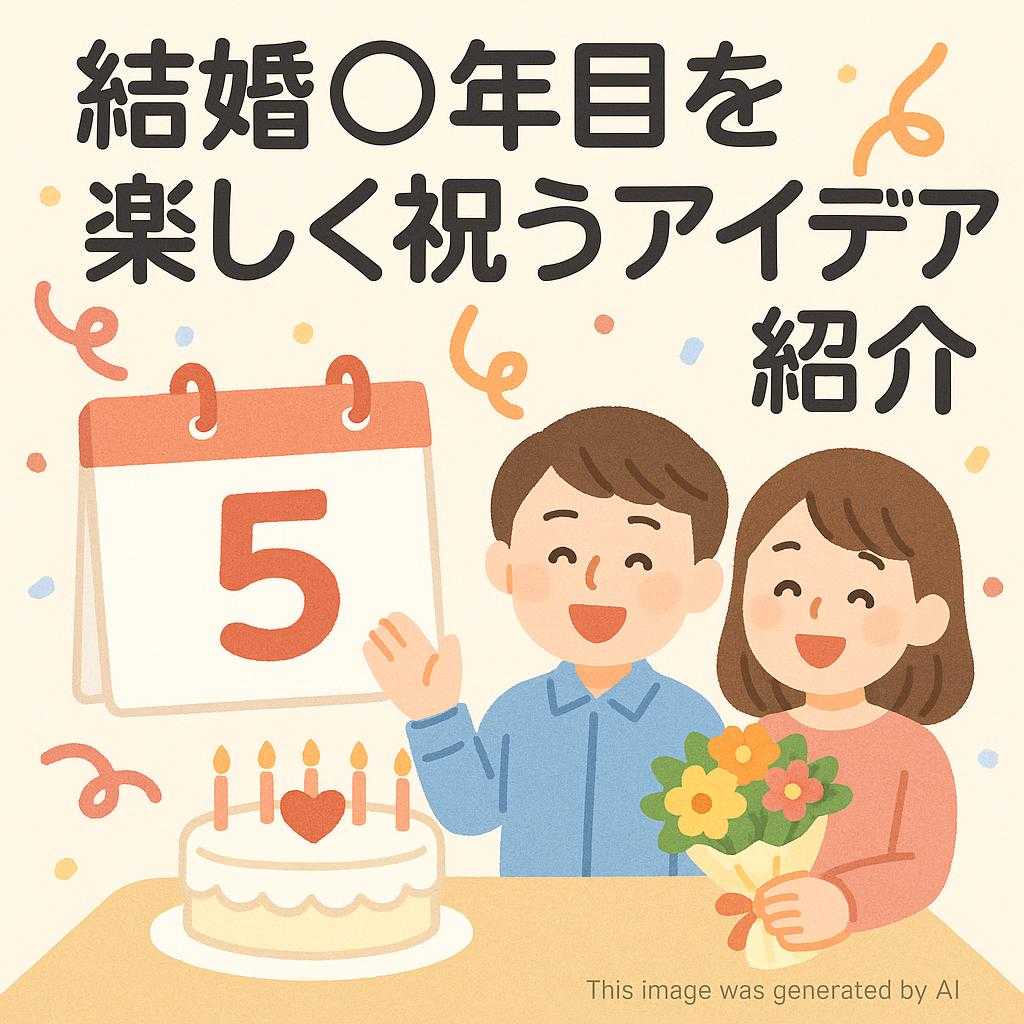 結婚○年目を楽しく祝うアイデア紹介