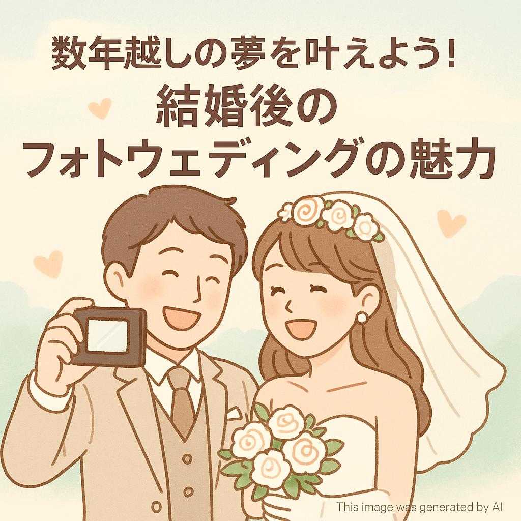 数年越しの夢を叶えよう！結婚後のフォトウェディングの魅力