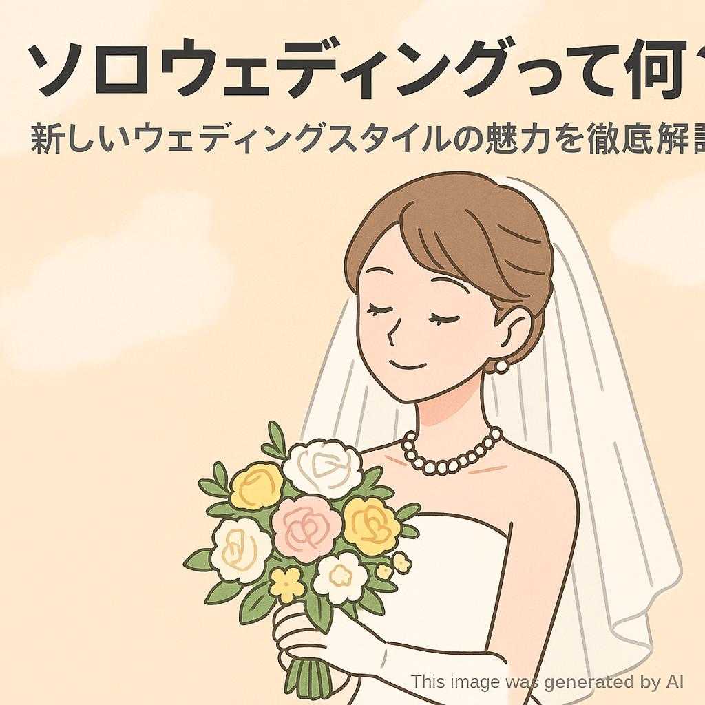 ソロウェディングって何?新しいウェディングスタイルの魅力を徹底解説