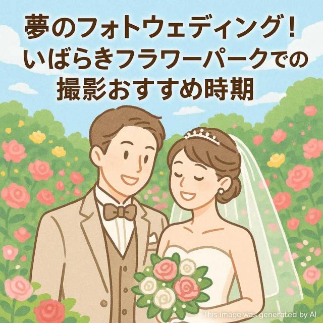 夢のフォトウェディング！いばらきフラワーパークでの撮影おすすめ時期