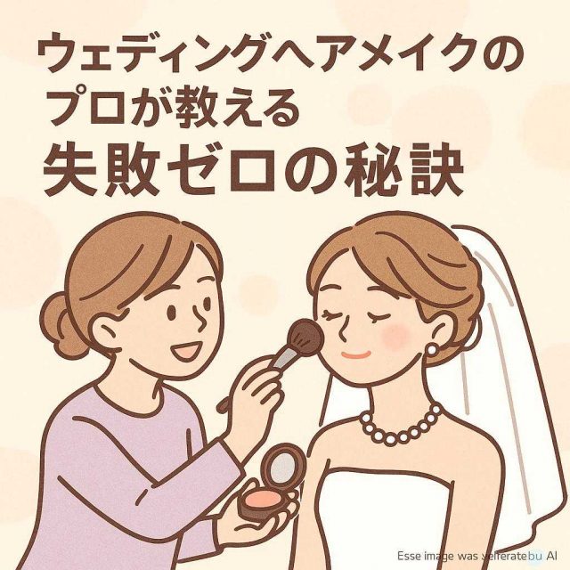 ウェディングヘアメイクのプロが教える失敗ゼロの秘訣