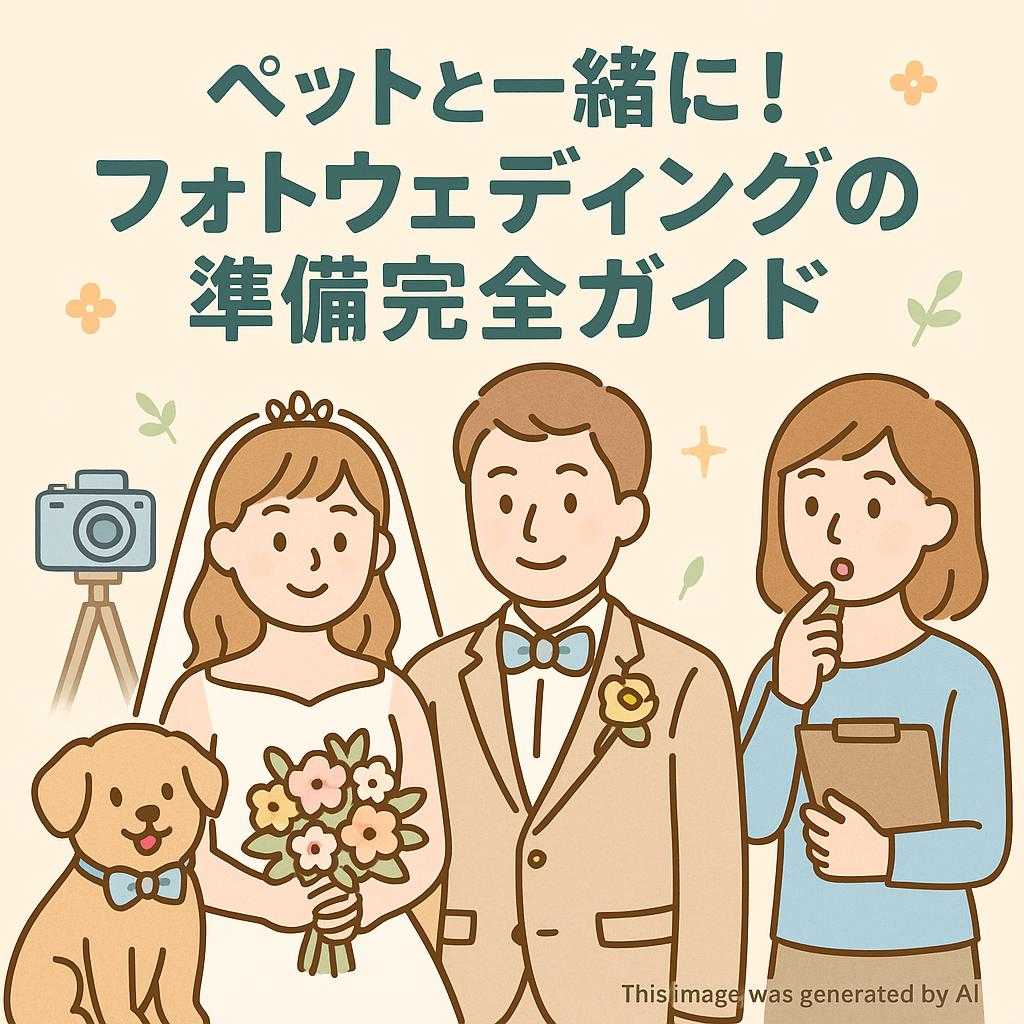 ペットと一緒に！フォトウェディングの準備完全ガイド