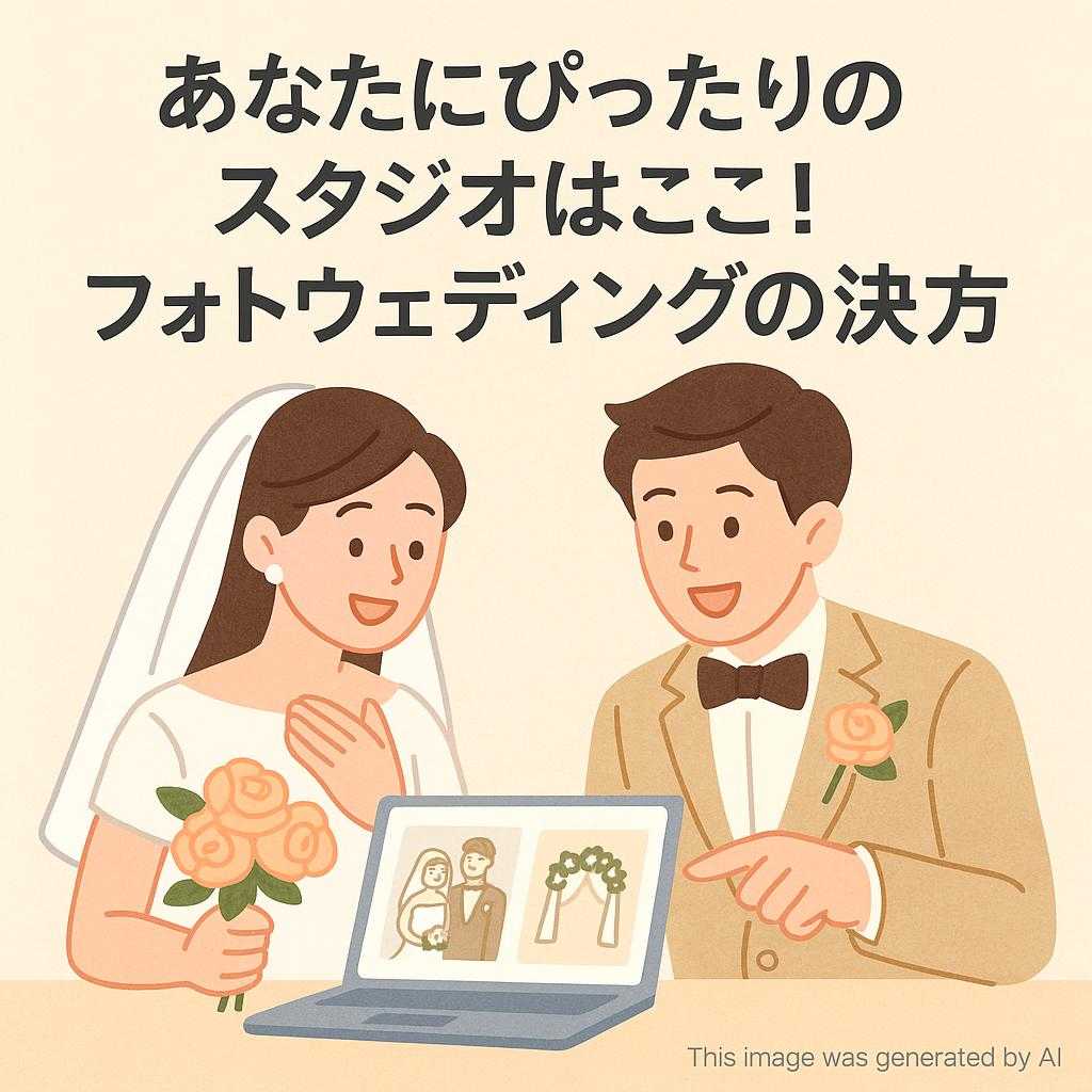 あなたにぴったりのスタジオはここ！フォトウェディングの決め方