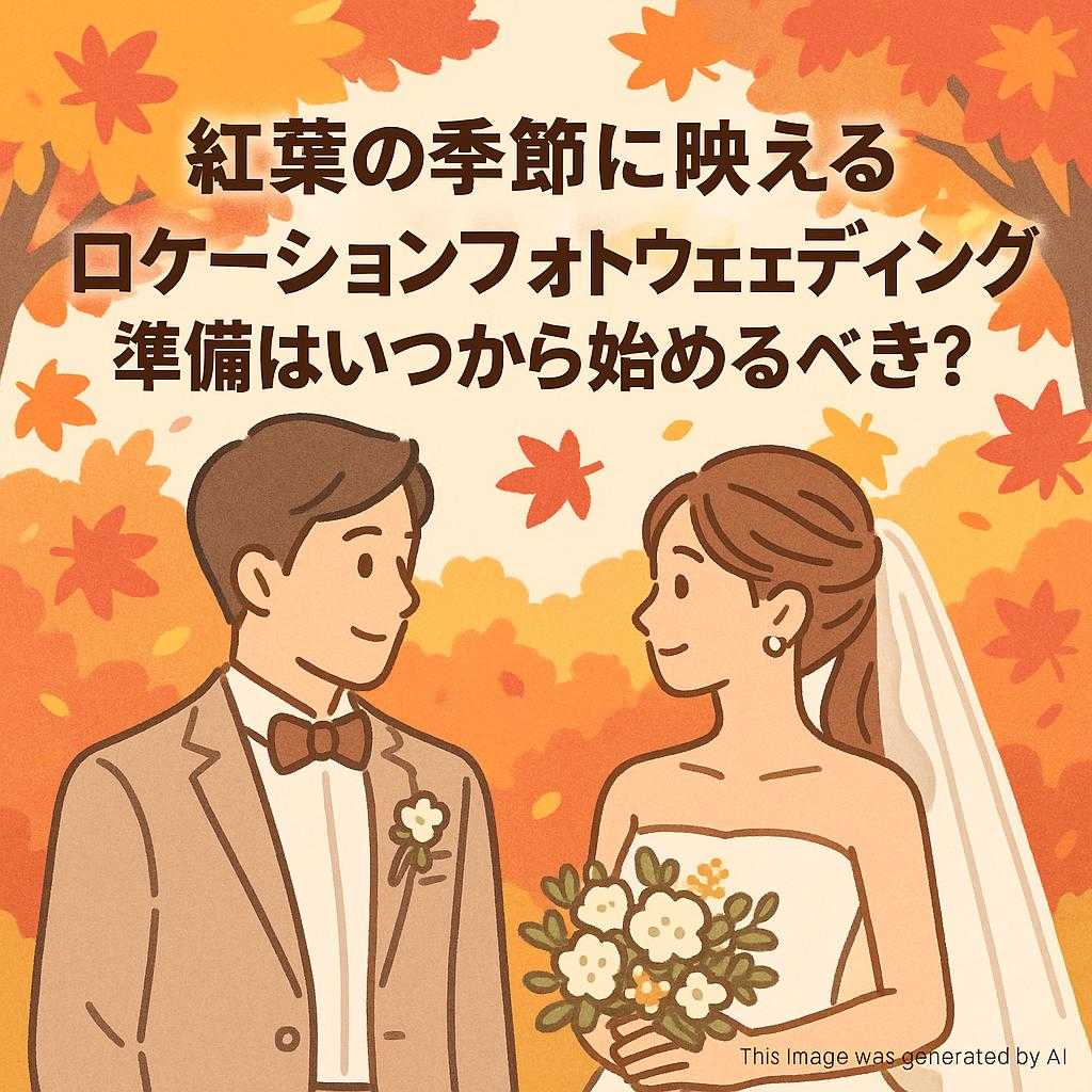 紅葉の季節に映えるロケーションフォトウェディング!準備はいつから始めるべき?