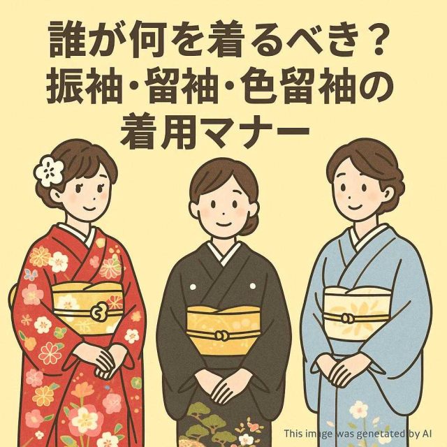 誰が何を着るべき？振袖・留袖・色留袖の着用マナー