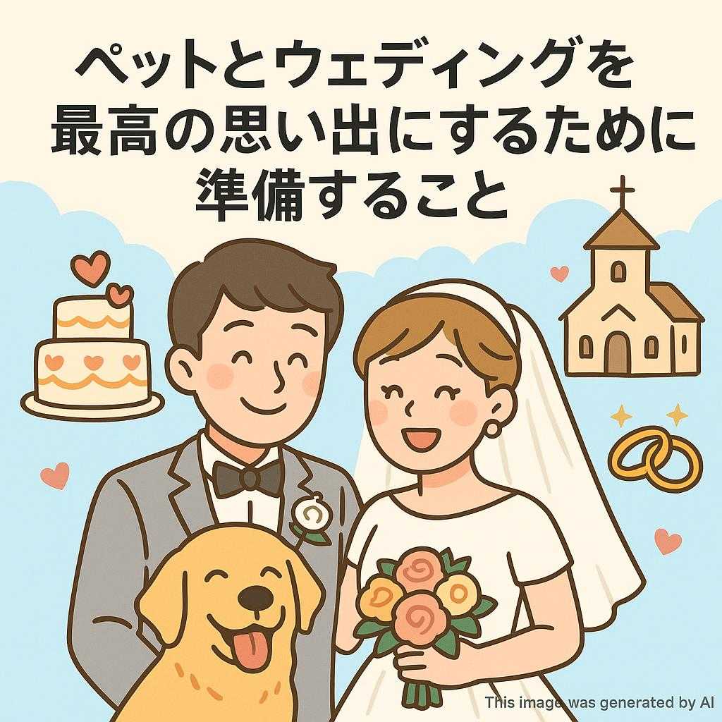 ペットとウェディングを最高の思い出にするために準備すること