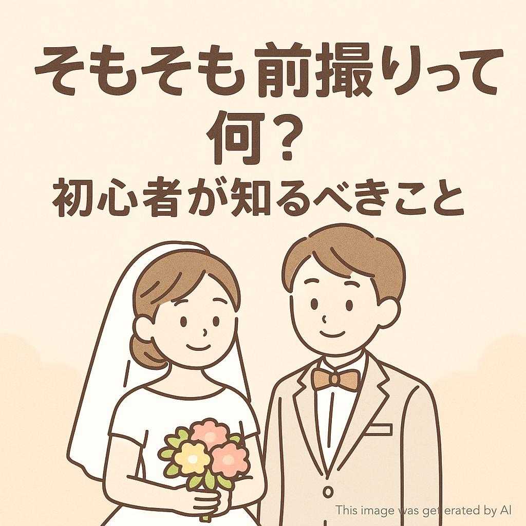 そもそも前撮りって何?初心者が知るべきこと