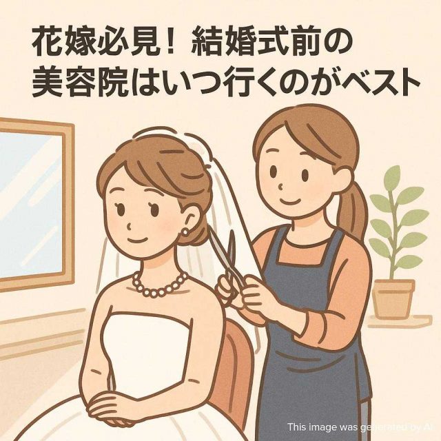 花嫁必見！結婚式前の美容院はいつ行くのがベスト？