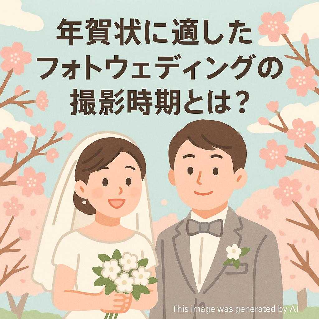 年賀状に適したフォトウェディングの撮影時期とは?