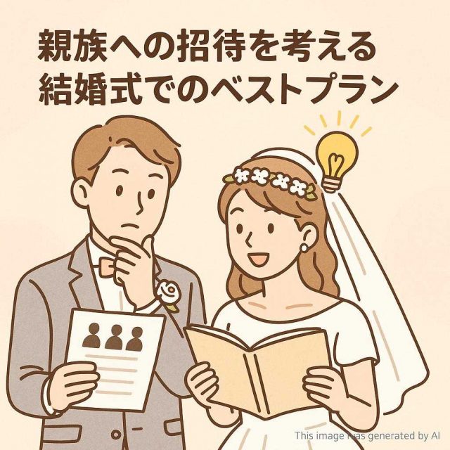 親族への招待を考える 結婚式でのベストプラン
