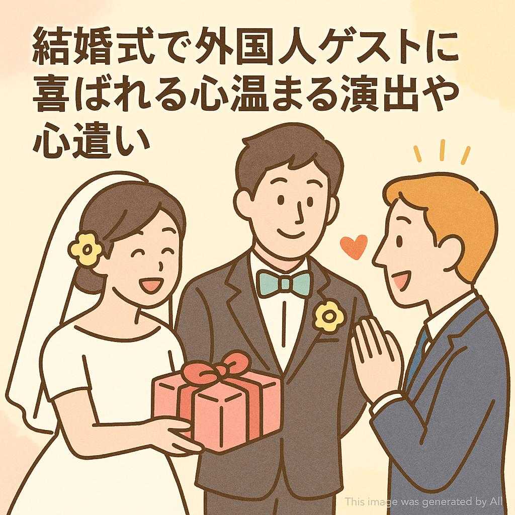 結婚式で外国人ゲストに喜ばれる心温まる演出や心遣い