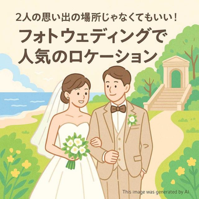 2人の思い出の場所じゃなくてもいい！フォトウェディングで人気のロケーション