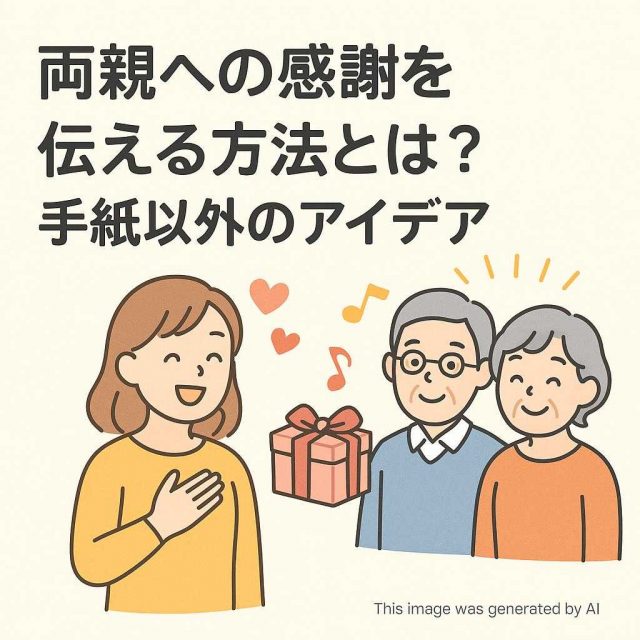 両親への感謝を伝える方法とは？手紙以外のアイデア