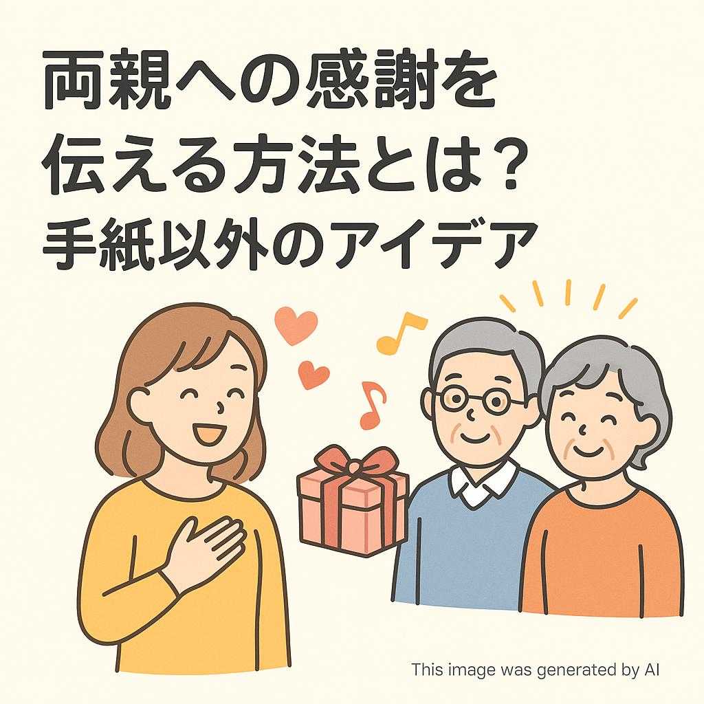 両親への感謝を伝える方法とは？手紙以外のアイデア