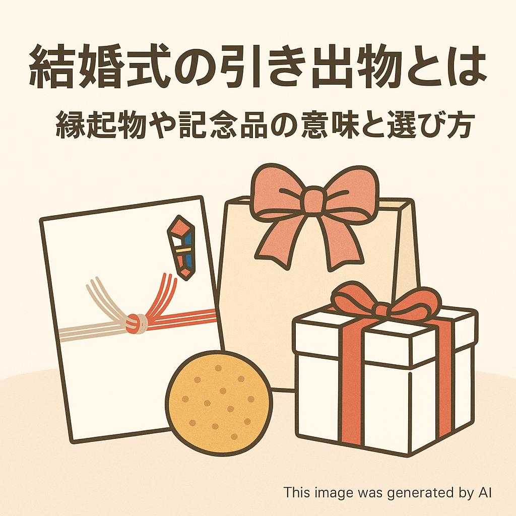結婚式の引き出物とは? 縁起物や記念品の意味と選び方