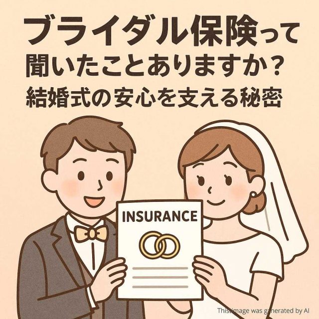 ブライダル保険って聞いたことありますか？結婚式の安心を支える秘密