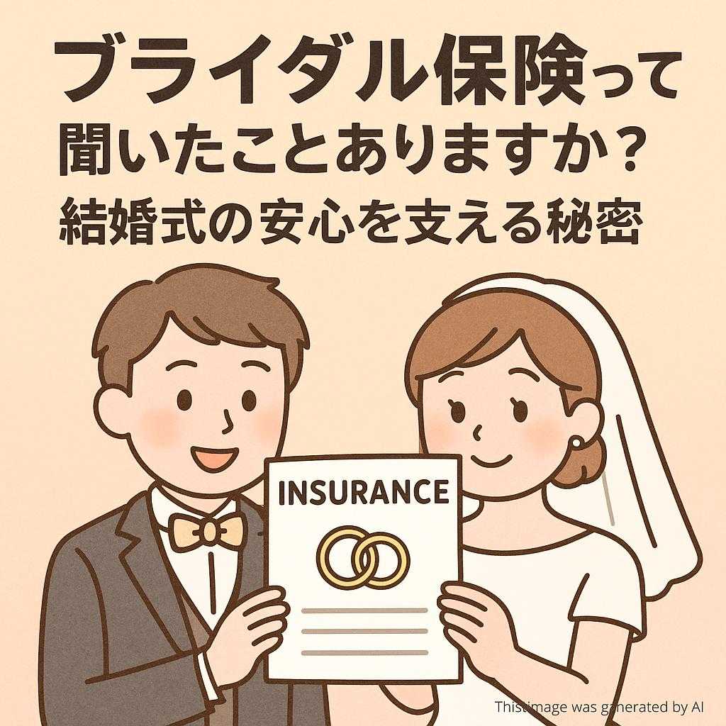 ブライダル保険って聞いたことありますか?結婚式の安心を支える秘密