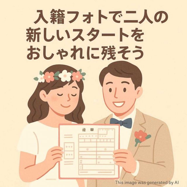 入籍フォトで二人の新しいスタートをおしゃれに残そう