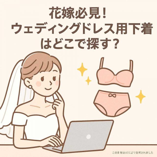 花嫁必見！ウェディングドレス用下着はどこで探す？