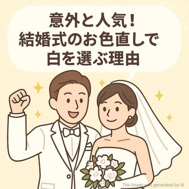 意外と人気！結婚式のお色直しで白を選ぶ理由