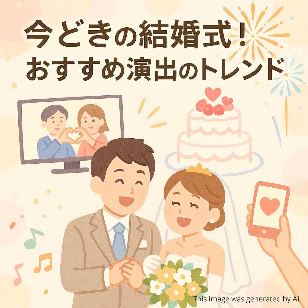今どきの結婚式！おすすめ演出のトレンド