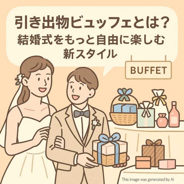 引き出物ビュッフェとは？結婚式をもっと自由に楽しむ新スタイル
