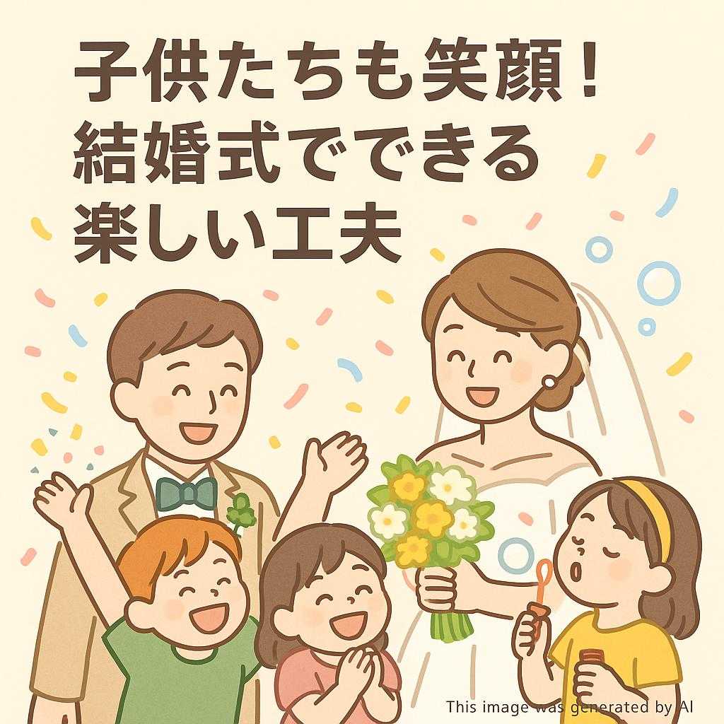 子供たちも笑顔！結婚式でできる楽しい工夫